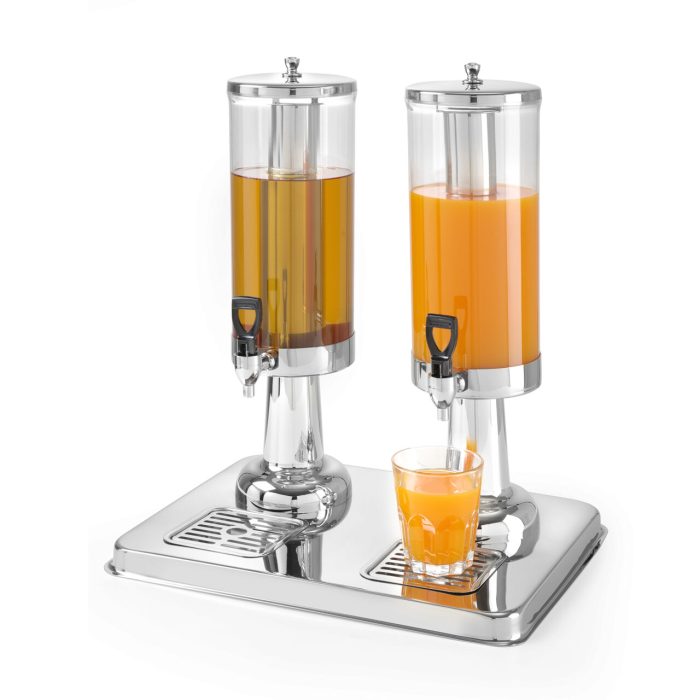 Dispenser suc 3 litri, suport inox, container din policarbonat, Hendi, robinet antipicurare, 215x315x490 mm - Image 3