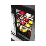Vitrina frigorifica de prezentare interval temp. 2/6?C, corp inox, 300 litri, 480 W ARKTIC by Hendi, 915x675x(H)1210 mm, Clasa energetica C - Image 4