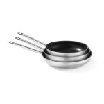 Tigaie inox teflonata cu strat anti-aderent, 28 cm diametru x 5 cm inaltime, gama Hendi Profi Line - Image 2