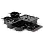 Tava profesionala Gastronorm 1/3 policarbonat negru 7.8litri, 325x176x(H)200 mm Hendi - Image 2
