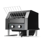 Toaster/prajitor de paine tip tunel dublu, Fine Dine, negru, 230V/2240W - Image 10
