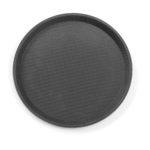 Tava servire rotunda 41cm, polipropilena cu suprafata cauciuc anti-alunecare, Hendi - Image 2