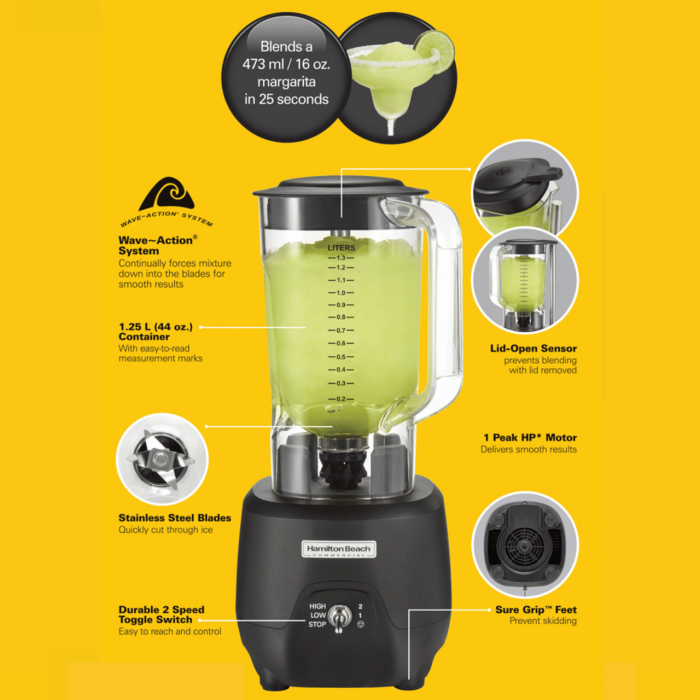 Blender profesional pentru barmani HBB908R-CE de 1,25 l, Hamilton Beach Commercial - Image 14