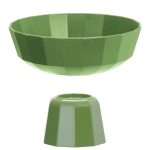 Bază pentru fructieră Metropolis, verde, 110x(h)82mm Fine Dine - Image 7
