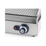 Gratar electric HENDI Profi Line  suprafata integrala striata, 550x380x(H)240 mm, inox, potrivit si pentru uz profesional - Image 3