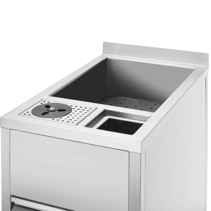 Modul auxiliar Boston Caddy pentru spălare și depozitare, cu bazin de gheață, 400×650×(H)900 mm Barmatic - Image 11
