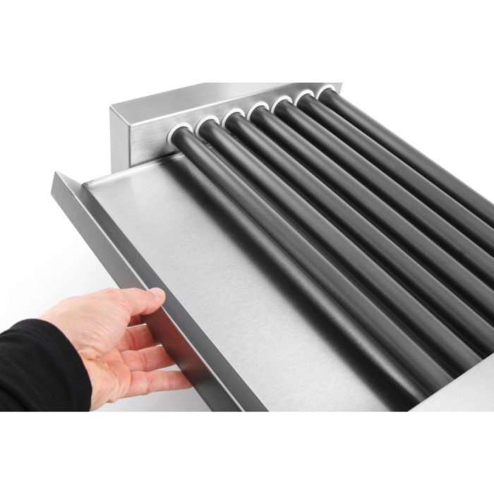 Grill tip rola pentru carnati, Inox, cu 7 role de latime 42 cm, 740 W, Hendi, strad anti-aderent, temperatura reglabila pana la 150 C - Image 3