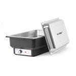Chafing dish electric Gastronorm GN 1/1, termostat 0-85 gr C, 9 lt, 573x348x(H)284 mm, Hendi Tellano - Image 2