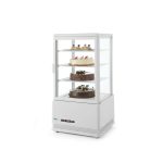 Vitrina rece pt prezentare, alba, 68 lt, interval temp 0-12 gr C, 170 W, 3 rafturi reglabile pe inaltime, ARKTIC by Hendi, 452x406x(H)891 mm, Clasa energetica C - Image 4