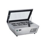 Vitrina de prezentare pentru inghetata, 77 lt, -18/-25 gr C, corp inox, ARKTIC by Hendi, 867x735x(H)373mm, Clasa energetica E - Image 6