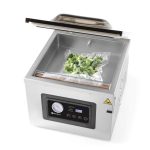 Aparat profesional de vidat cu camera 1000 W, banda sigilare 410 mm, latime 3 mm, timp si ciclu de sigilare ajustabile, Inox, display digital, Hendi Profi Line,  505x567x(h)465 mm - Image 4