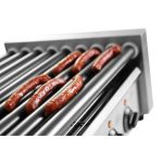 Grill tip rola pentru carnati, Inox, cu 7 role de latime 42 cm, 740 W, Hendi, strad anti-aderent, temperatura reglabila pana la 150 C - Image 2