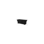 Husa Hendi, neagra pentru masa dreptunghiulara, 90% poliester 10% elastan, 1830x760x(H)730mm - Image 2