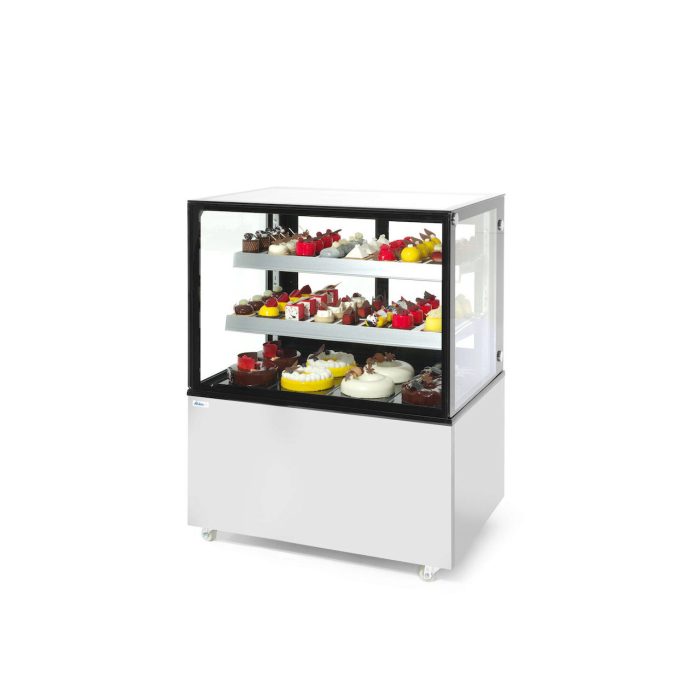 Vitrina frigorifica de prezentare interval temp. 2/6?C, corp inox, 410 litri, 490 W ARKTIC by Hendi, 1215x675x(H)1210 mm, Clasa energetica C - Image 6