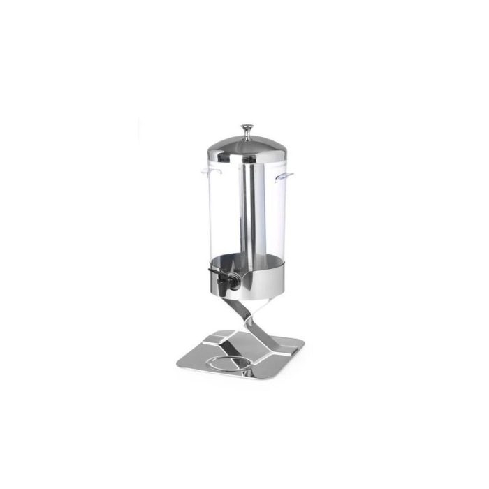 Dispenser profesional pentru suc 5 litri, sistem racire cu cuburi gheata, corp inox, cuva policarbonat, robinet anti-picurare, Hendi, 28x22x(H)51 cm - Image 8