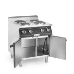 Masina de gatit electrica cu patru ochiuri, inox 304, 8,6kw,400V, 700x700x(H)850+90 mm - Image 2