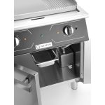 Grill electric mixt cu spatiu de depozitare, 1/3 striat, 2/3 neted, 9kw, 400V, 700x700x(H)850+90 mm - Image 4