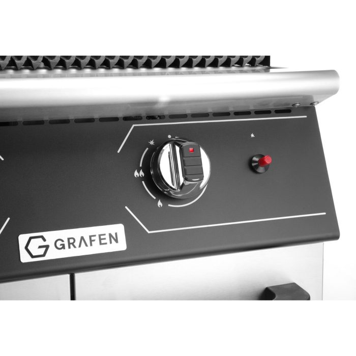 Grill pe gaz cu roca vulcanica si spatiu de depozitare, 6Kw - Image 3