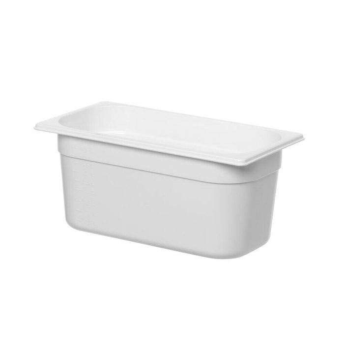 Tava gastronom din policarbonat alb, HENDI, GN 1/3, 5.7 L, alb, 325x176x(H)150mm - Image 4