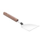 Spatula Teppanyaki din otel inoxidabil , 10,5 cm, maner din lemn de nuc - Image 2
