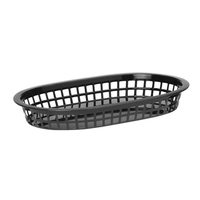 Cos de paine oval, HENDI, Negru, 6 buc, 275x175x(H)38mm - Image 2