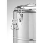 Container transport alimente, HENDI, 19L, inox, V, Ø350x(H)400mm - Image 3