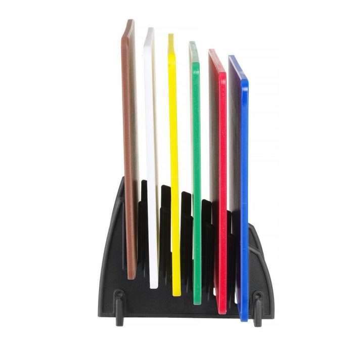 Set 6 placi de taiat HACCP cu suport, HENDI, 6 buc., 450x300x(H)10mm - Image 6