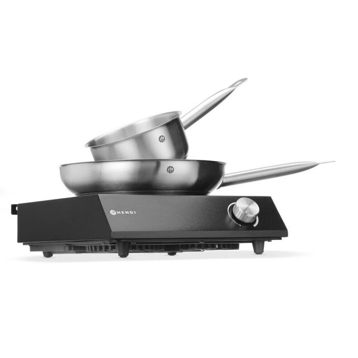 Set: Plita cu inductie 3500W + cratita + tigaie, HENDI, Negru, 220-240V/3500W, 320x395x(H)95mm - Image 6