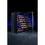 Dulap frigorific pentru vin cu reglare temperatura in 2 zone, 72 sticle,Hendi 232 litri, 220-240V/90W, 595x605x(H)1225 mm - Image 4