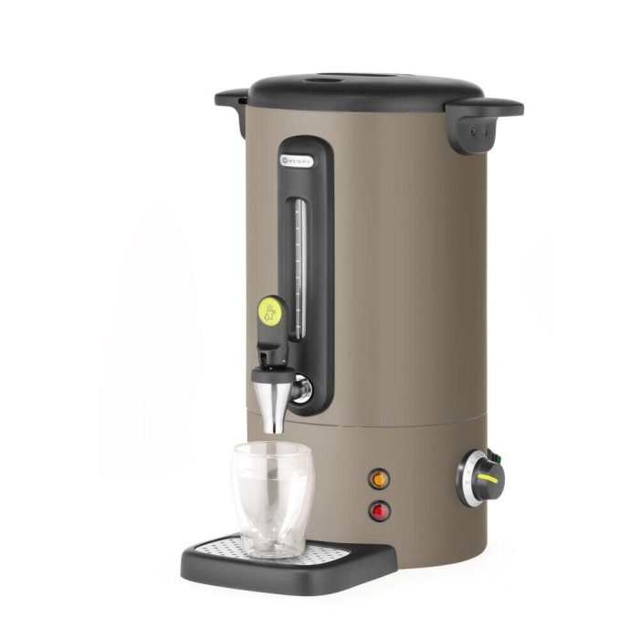 Boiler pentru bauturi calde Taupe mat 9 l, HENDI Uniq, Design de Bronwasser, 220-240V/950W, 307x330x(H)450mm - Image 3