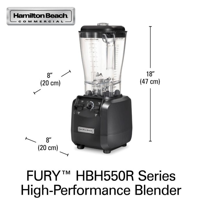 Blender barman Fury® HBH550R-CE 1,8 l 880 W, Hamilton Beach Commercial - Image 6