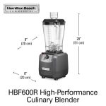 Blender de bucătărie Expeditor HBF600R-CE 1.8L, Hamilton Beach Comercial - Image 2