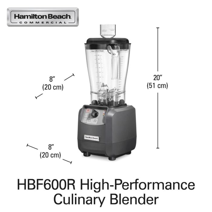 Blender de bucătărie Expeditor HBF600R-CE 1.8L, Hamilton Beach Comercial - Image 2