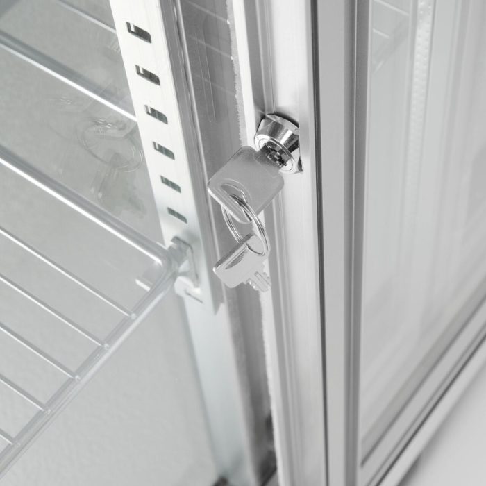 Vitrina frigorifica pentru bar Candour de 198 l cu usa dubla, otel inoxidabil, Barmatic - Image 4