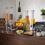 Dozator de cereale De Luxe 5 l, Fine Dine, Argintiu - Image 2