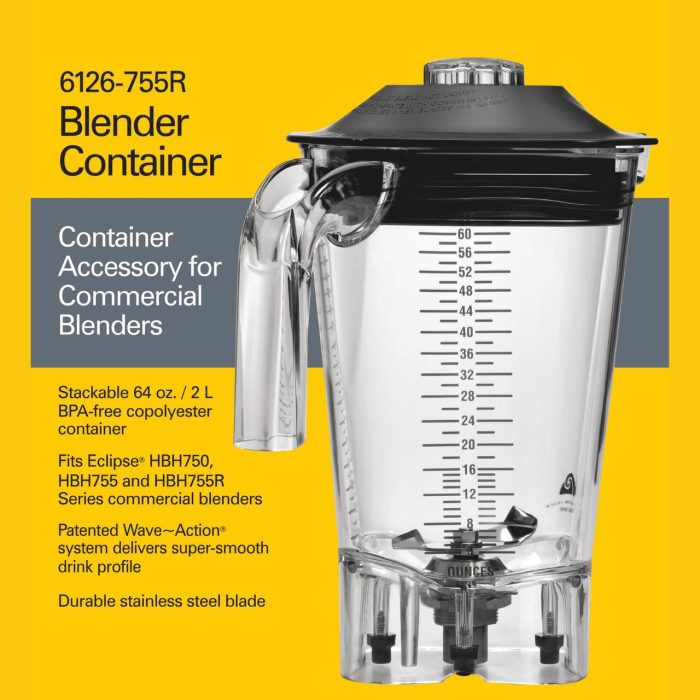 Cana blender HBH755R-CE Eclipse® 2l, Hamilton Beach Commercial - Image 2