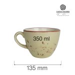 Ceașcă Cappuccino Olive 350 ml Fine Dine - Image 2
