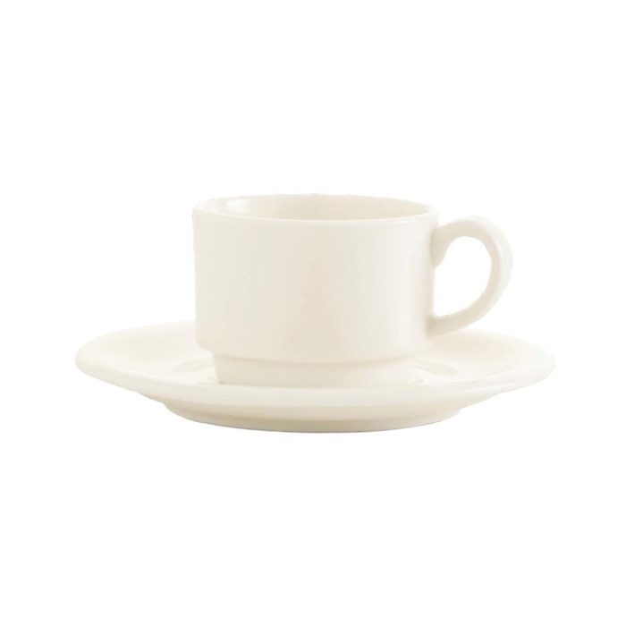 Farfurie pentru ceașcă pentru ceai și cafea Fine Dine, Crema, 150 mm - Image 3