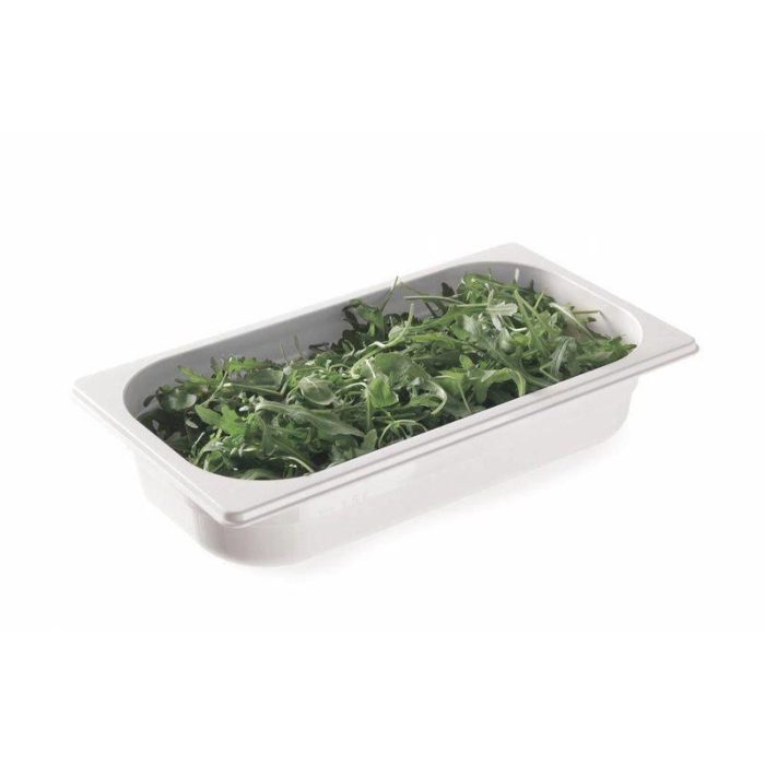 Tava profesionala Gastronorm 1/2 policarbonat alb, 4 litri, 65 mm inaltime, Hendi - Image 2
