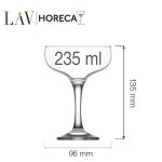 Pahar pentru sampanie Sofia 235 ml, LAV - Image 4