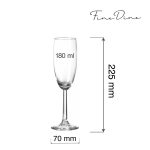 Pahar de șampanie Volare Banquet, 180 ml, Fine Dine - Image 3