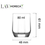 Pahar de shot Riga, 80 ml, LAV - Image 3