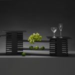 Coloana bufet Skiatos, 17 nivele,Fine Dine, negru 250x250x500mm - Image 2