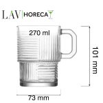 Cana din sticla Istanbul, 270 ml, LAV - Image 4