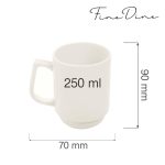 Cana stivuibila Fine Dine, Crema 250 ml - Image 2