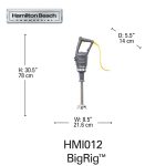 Blender cu imersie HMI018-CE BigRig™ 930x216 mm, Hamilton Beach Commercial - Image 2