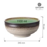 Bol rotund pentru ramen sau salată Beryl, 240 mm Fine Dine - Image 3