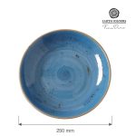 Bol de mica adancime albastru, 250 mm Fine Dine - Image 2