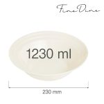 Bol Fine Dine, Crema 1230 ml, 230 mm - Image 2