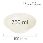Bol Fine Dine, Crema 750 ml, 190 mm - Image 2